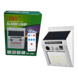 Luz Led Solar Con Sensor De Movimiento + Alarma