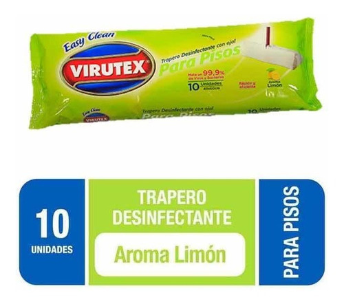 Trapero Desinfectante Humedo Desechable Virutex 10und
