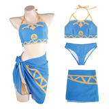 Conjunto De 3 Piezas De Traje De Baño Para Cosplay A La Moda