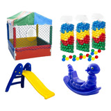 Kit 3 Brinquedos Parque Legais Infantil Divertidamente
