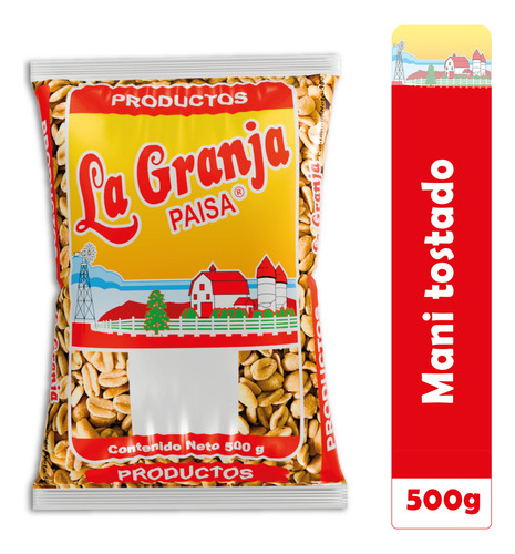 Maní Tostado Sin Sal 500g - kg a $19