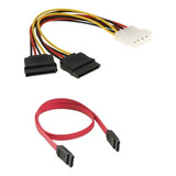 Cable Datos Sata 3.0 Para Placa 20cm Mas Energia Doble Factu