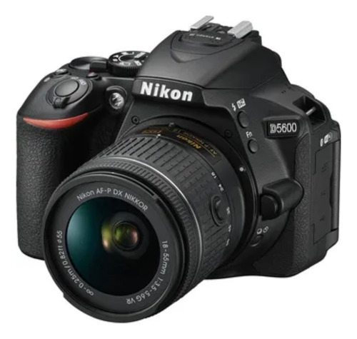  Nikon Kit D5600 18-55mm + 50 Mm + Male Vr Dslr Color  Negro