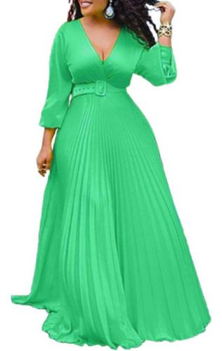 Vestido Verde Esmeralda Vestidos Juveniles Largos Casuales