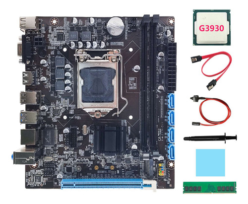 Placa Madre De Escritorio H110+cpu G3930+ddr4 4 Gb 2133 Mhz+