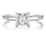 Anillo Compromiso Diamante Princesa Gia 0.51 Ct J Vvs2