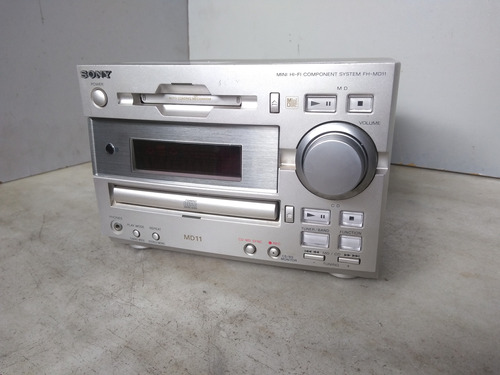 Mini System Sony Rádio Md Mini Disc Cd (detalhe)