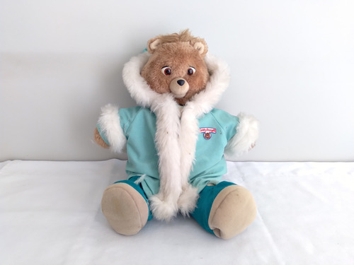 Antigo Ursinho Teddy Ruxpin Tec Toy Com Roupa De Inverno 