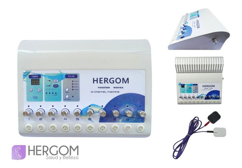 Electroestimulador Hergom Ondas Rusas,tens,infrarrojo+2gel