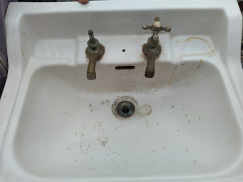 Juego Sanitario Antiguo Bacha Y Bidet Usado -no Hago Envios