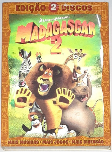 Dvd -  Madagascar 2 Duplo - Capa Tridimensional - Original 