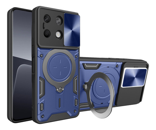 Funda Uso Rudo Dashcam Para Redmi Note 13 Serie + Cristal 9d