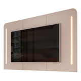 Painel Para Tv Suspenso 75 Pol 218cm Ripado World Off White