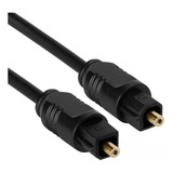 Cabo Óptico Digital Áudio Toslink 1,5m Plug Ouro