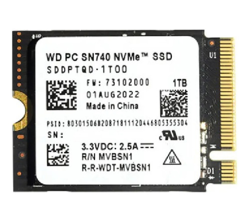 Ssd Western Digital Wd Sn740 Nvme 1tb 2230 Steam Deck Laptop