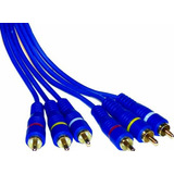 Cable Audio Y Video Reforzado 3x3 Rca 1.8mt L4561