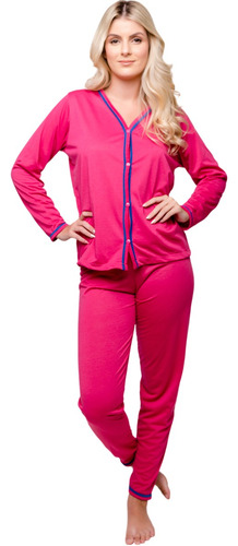 Pijama Blogueirinha Cirurgico Feminino Amamentação Elegante