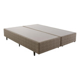 Base Cama Box Herval Queen Idea, Veludo Palha, 39x158x198 Cm