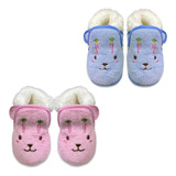 Sapato Meia Pantufa Forrada Infantil Bebe Sapatinho 0 A 12 M