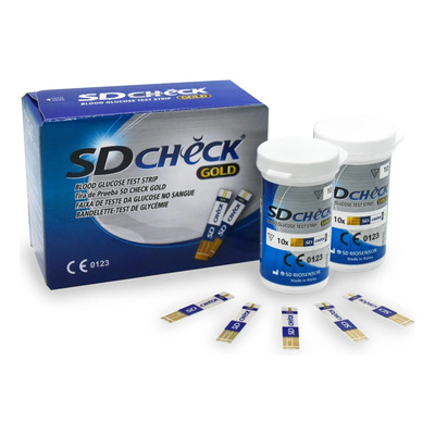 Tiras Reactivas Para Glucometro Sd Check Caja Con 50 Piezas | Envío gratis