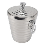 Pinzas Ice Bucket Wine De Acero Inoxidable Con Tapa De Doble