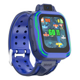 Reloj Inteligente Para Niños Tactil Smartwatch Videollamada Correa Azul Bisel Azul