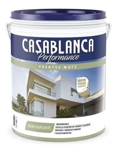 Performance Frentes Mate  Hidro Repelente 20 Lts Casablanca