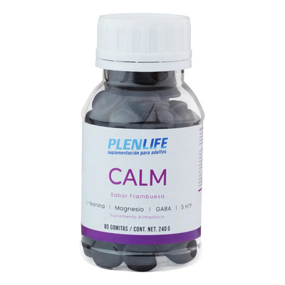 Suplemento Gomitas Calm Sin Azúcar Plenlife Frambuesa 240g | Envío gratis