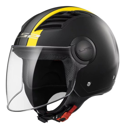 Casco Moto Abierto Ls2 562 Airflow Metropolis Neg-amari 2xl