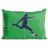 Funda De Almohada Del Hombre Del Campo De Fútbol | Dec...