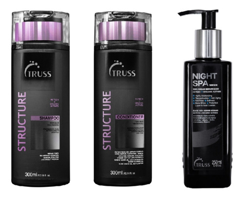 Truss Shampoo E Cond Structure + Night Spa Serum Noturno