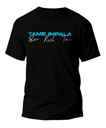 Playera Wear Print Tame Impala Slow Rush Tour Frente/espalda