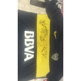 Camiseta De Boca Original Firmada Por Varios Ex Jugadores 