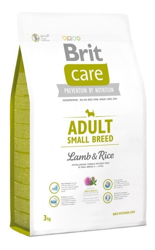 Alimento Brit Brit Care Adult Para Perro Adulto De Raza Mini Y Pequeña Sabor Cordero Y Arroz En Bolsa De 3kg