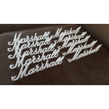 Logo Marshall Simbolo Chapa Plastica