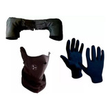 Kit Termico Cubre Manos + Guantes + Mascara Motos Coyote