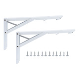 2 Soportes Plegables Triangulares Para Pared, Estante Y Mesa