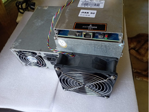 Minero Btc Antminer T9+ 10.5 T, Más Fuente De Poder A 220v 