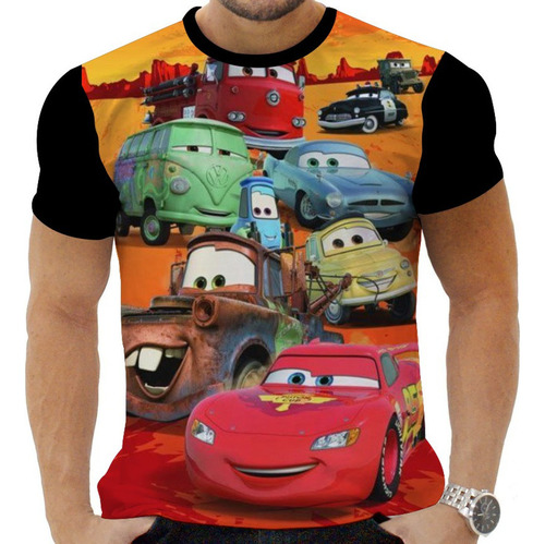 Camisa Camiseta Relampago Mcqueen Desenho Carro Meni No J3