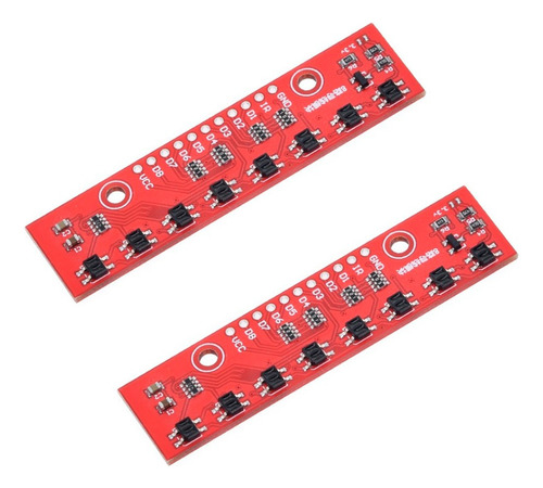 Kit 2 Pzas Modulo Qtr-8a Sensores Seguidor De Linea Arduino