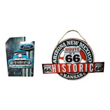 Cuadro Decorativo Lamina Historic Route 66 Mas Porta Llaves 