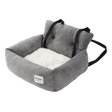 Perro Coche Suv Asiento Cachorro Cama Con Correa 53x42x29cm