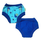 Cueca Algodão Desfralde Absorvente Kit 2unds Ecoplay Pinguim