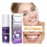 Kit 2 Pastas Branqueador De Dentes! Clareia Os Dentes!  