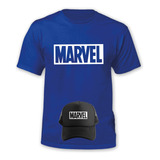 Polera Marvel + Jockey Gorro - Superhéroes - Estampaking