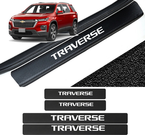 Sticker Protección De Estribos Puertas Chevrolet Traverse