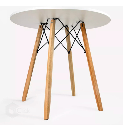  Mesa 70cm Eames De Jantar Com Pés Palito  Reforçada