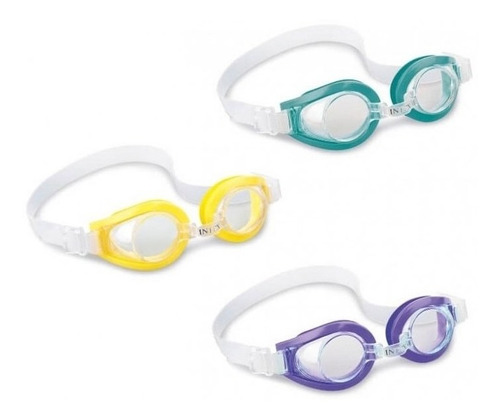 Óculos De Natação Para Crianças Intex Full Color Blue Oval