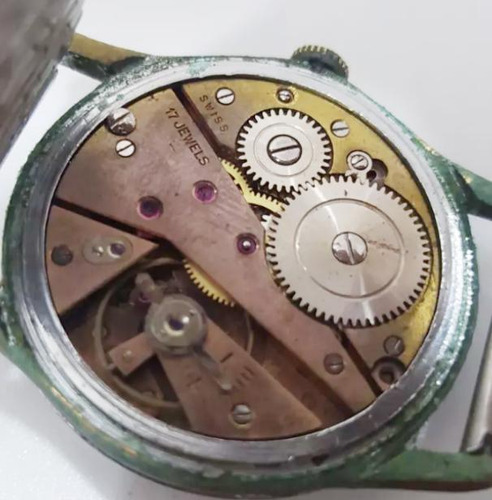 Antiguo Reloj Tressa Suizo Auténtico Cuerda Déc 50 17 Joyas 