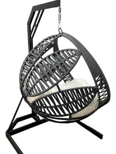 Cadeira Suspensa Balanço Flor Alumínio E Corda Náutica Uv